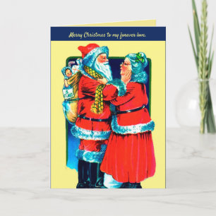Cartes Pour Fêtes Annuelles Père Noël et Mme Claus Card pour votre amour spéci