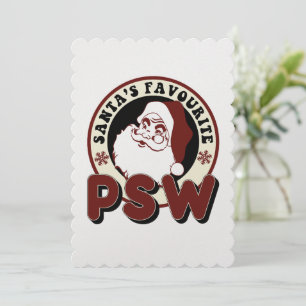 Cartes Pour Fêtes Annuelles Père Noël Favori PSW Holiday Card