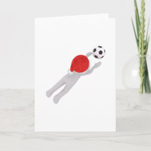 Cartes Pour Fêtes Annuelles Père Noël foot