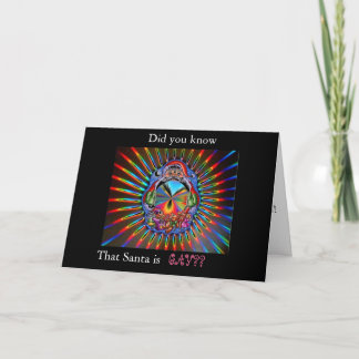 Cartes Pour Fêtes Annuelles père Noël gay