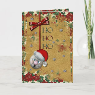 Cartes Pour Fêtes Annuelles Père Noël Ho Ho Ho