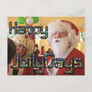 Cartes Pour Fêtes Annuelles Père Noël hohoho Joyeux Jollydays