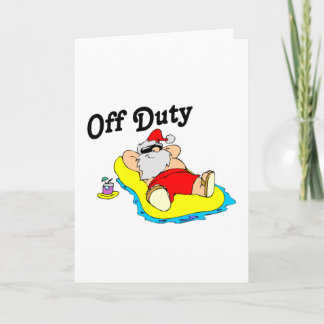 Cartes Pour Fêtes Annuelles Père Noël hors service (bronzage)