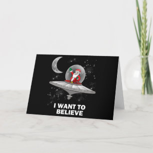 Cartes Pour Fêtes Annuelles Père Noël I veulent croire