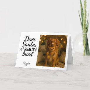 Cartes Pour Fêtes Annuelles Père Noël, j'ai vraiment essayé - Photo de Noël