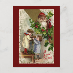 Cartes Pour Fêtes Annuelles Père Noël Joyeux Noël