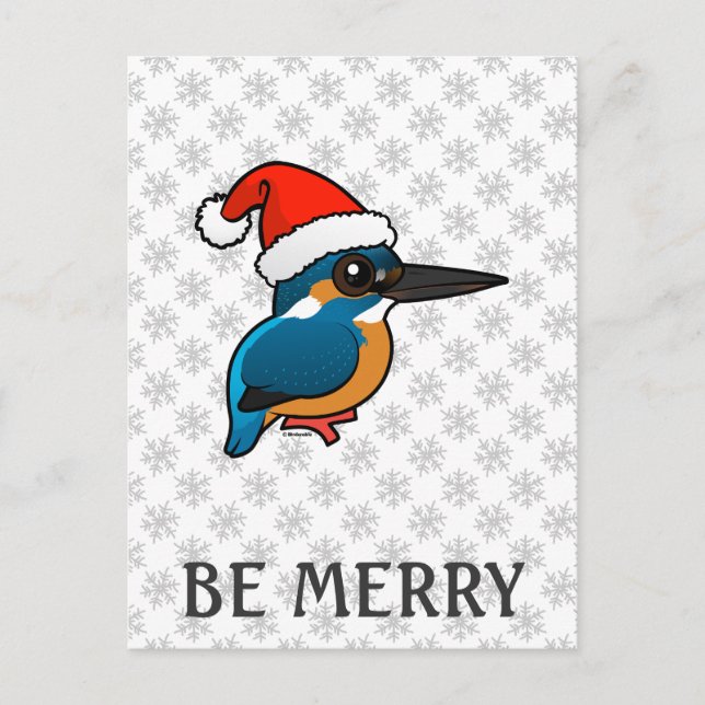 Cartes Pour Fêtes Annuelles Père Noël Kingfisher (Devant)
