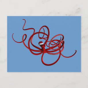 Cartes Pour Fêtes Annuelles père Noël Kraken