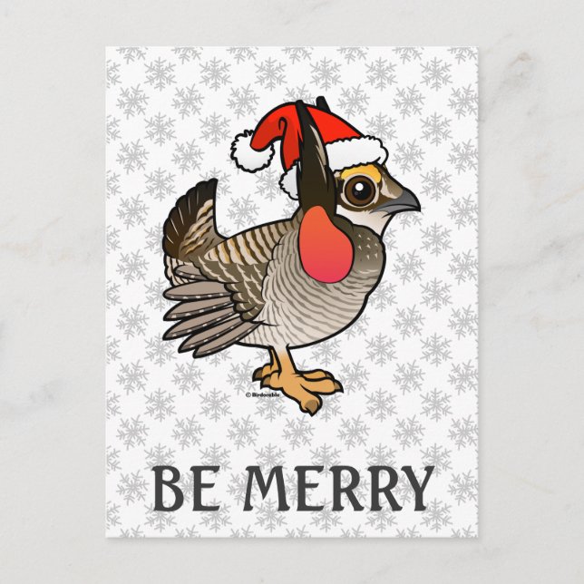 Cartes Pour Fêtes Annuelles Père Noël Lesser Prairie-Chicken (Devant)