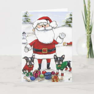 Cartes Pour Fêtes Annuelles père Noël Little Helpers