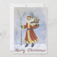 Père Noël, Marcher dans l'art acrylique de la neig
