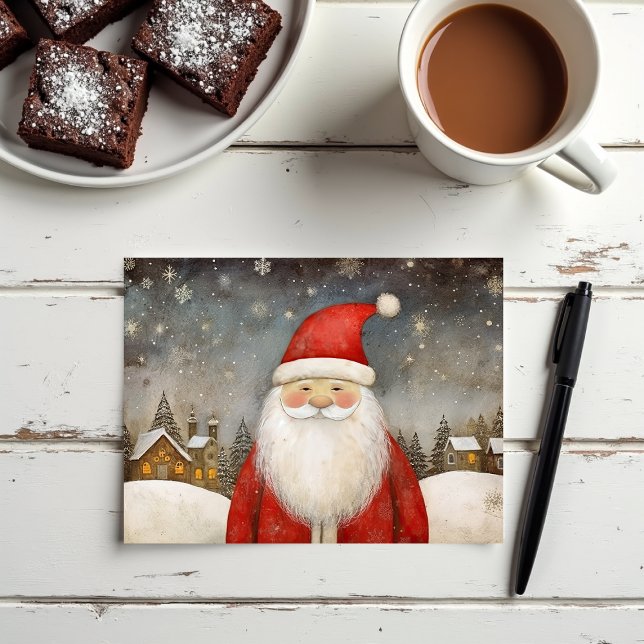 Cartes Pour Fêtes Annuelles Père Noël mignon (Créateur téléchargé)