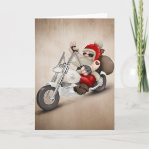 Cartes Pour Fêtes Annuelles Père Noël motorisé
