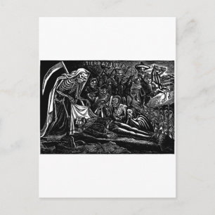 Cartes Pour Fêtes Annuelles père Noël Muerte et le Soldat c. 1951 Mexique