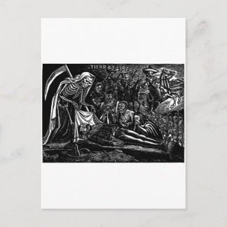 Cartes Pour Fêtes Annuelles Père Noël Muerte et le Soldat c. 1951 Mexique