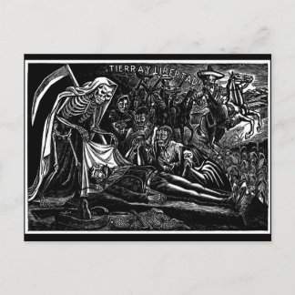 Cartes Pour Fêtes Annuelles Père Noël Muerte et le Soldat c. 1951 Mexique