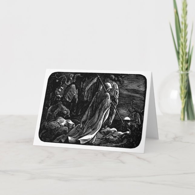 Cartes Pour Fêtes Annuelles Père Noël Muerte (faucheuse mexicaine) (Devant)