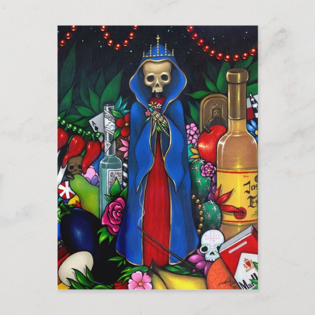 Cartes Pour Fêtes Annuelles Père Noël Muerte POSTCARD Jour des Morts (Devant)