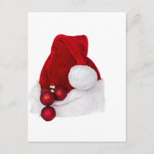 Cartes Pour Fêtes Annuelles Père Noël Noël Casquette d'hiver Stocker rouge