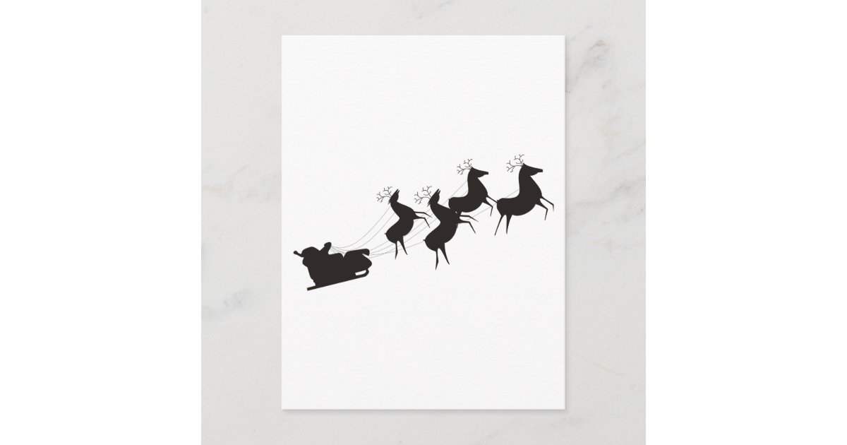 Cartes Pour Fetes Annuelles Pere Noel Noir Et Blanc Et Son Sleigh Zazzle Fr Cartes Pour Fetes Annuelles Pere Noel Noir Et Blanc Et Son Sleigh Zazzle Fr