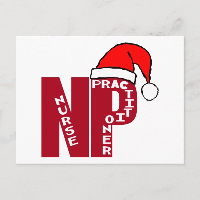 Cartes Pour Fêtes Annuelles PÈRE NOËL NP Big Red - PRATICIEN DES INFIRMIÈRES (Devant)