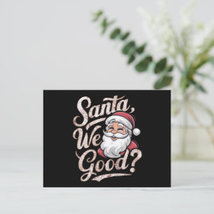 Cartes Pour Fêtes Annuelles Père Noël, on va bien ? Enfants Noël Funny Noël