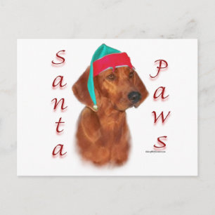 Cartes Pour Fêtes Annuelles Père Noël Paws