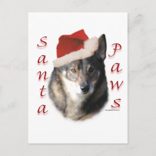 Cartes Pour Fêtes Annuelles Père Noël Paws