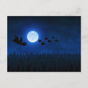 Cartes Pour Fêtes Annuelles Père Noël pilotant 1
