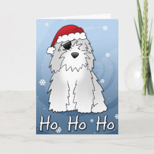 Cartes Pour Fêtes Annuelles père Noël Pirate Old English Sheepdog Christmas Ca