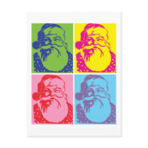 Père Noël Pop art Joyeux Noël