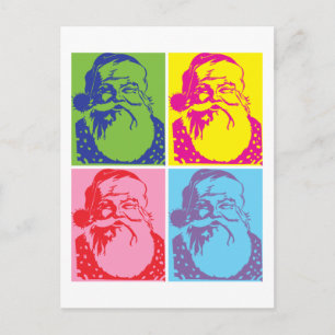 Cartes Pour Fêtes Annuelles père Noël Pop art Joyeux Noël