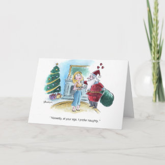 Cartes Pour Fêtes Annuelles Père Noël préfère la vilaine