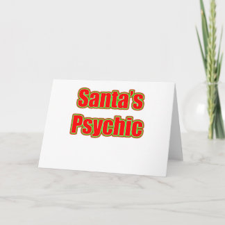 Cartes Pour Fêtes Annuelles Père Noël psychique