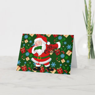 Cartes Pour Fêtes Annuelles Père Noël qui fait le dab