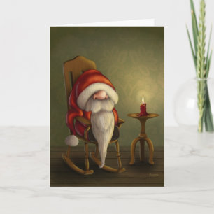 Cartes Pour Fêtes Annuelles Père Noël relaxante