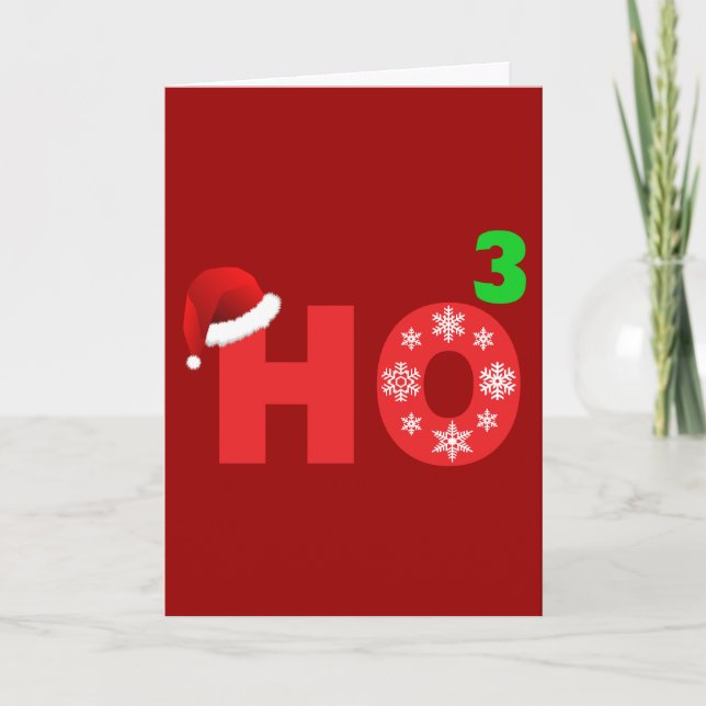 Cartes Pour Fêtes Annuelles père Noël rit à noël (Devant)