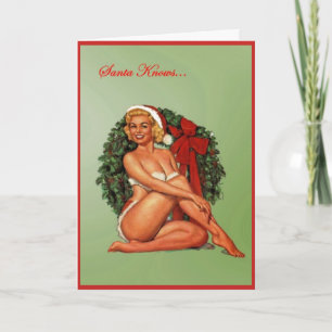 Cartes Pour Fêtes Annuelles Père Noël sait…