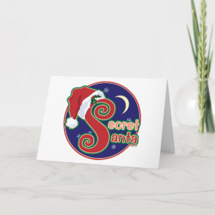 Cartes Pour Fêtes Annuelles Père Noël secret