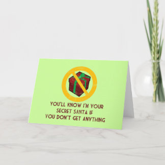 Cartes Pour Fêtes Annuelles Père Noël secret
