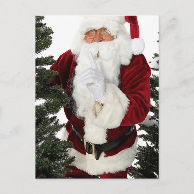 Cartes Pour Fêtes Annuelles Père Noël secrète (Devant)