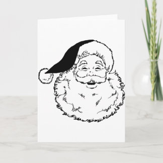 Cartes Pour Fêtes Annuelles Père Noël souriant