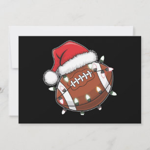 Cartes Pour Fêtes Annuelles Père Noël Sports Homme Joueur de football de Noël