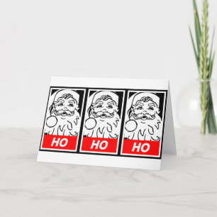 Cartes Pour Fêtes Annuelles Père Noël Street Art : HO HO HO HO