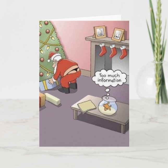 Cartes Pour Fêtes Annuelles Père Noël Thong (Devant)