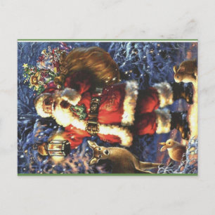Cartes Pour Fêtes Annuelles Père Noël traditionnel