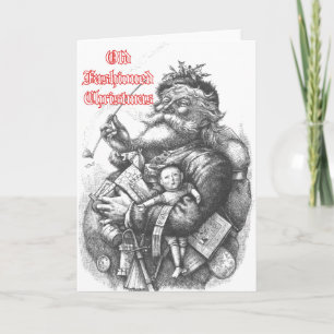 Cartes Pour Fêtes Annuelles Père Noël traditionnel 2026