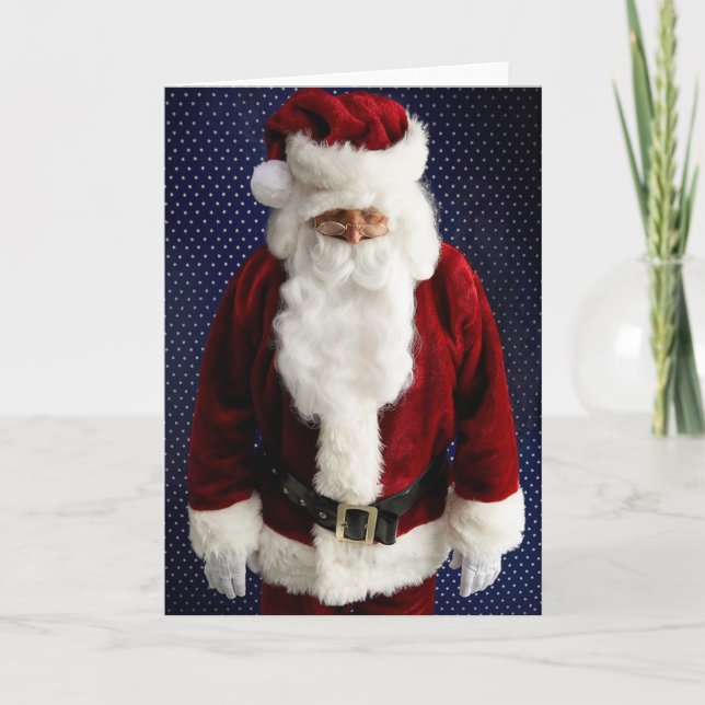 Cartes Pour Fêtes Annuelles Père Noël triste (Devant)