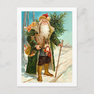 Cartes Pour Fêtes Annuelles Père Noël victorien