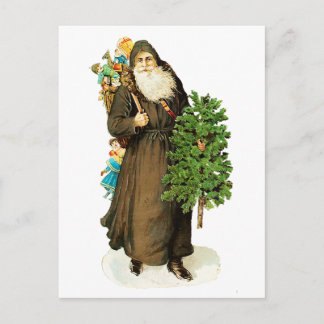 Cartes Pour Fêtes Annuelles Père Noël victorien